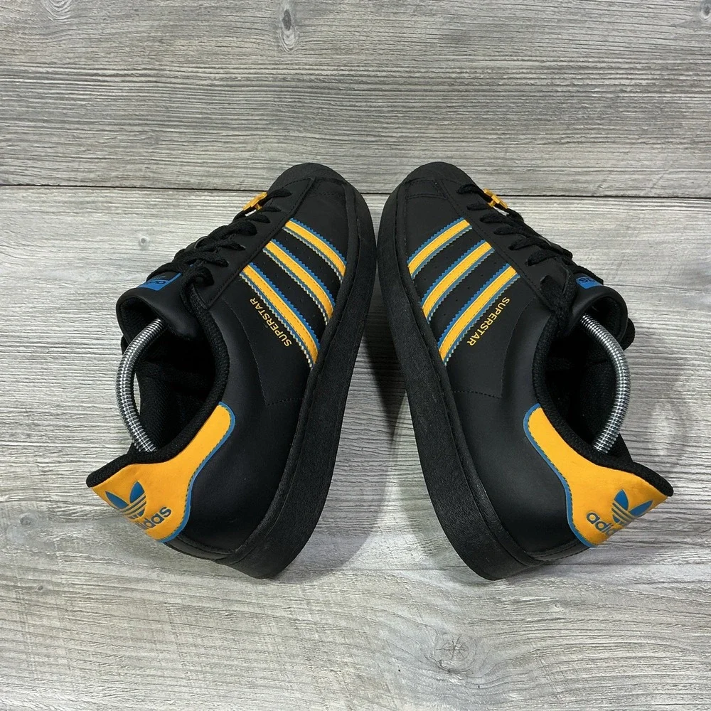 Adidas Superstar UCLA Mens Size 11 Black Gold Blue Athletic Lifestyle Sneakers